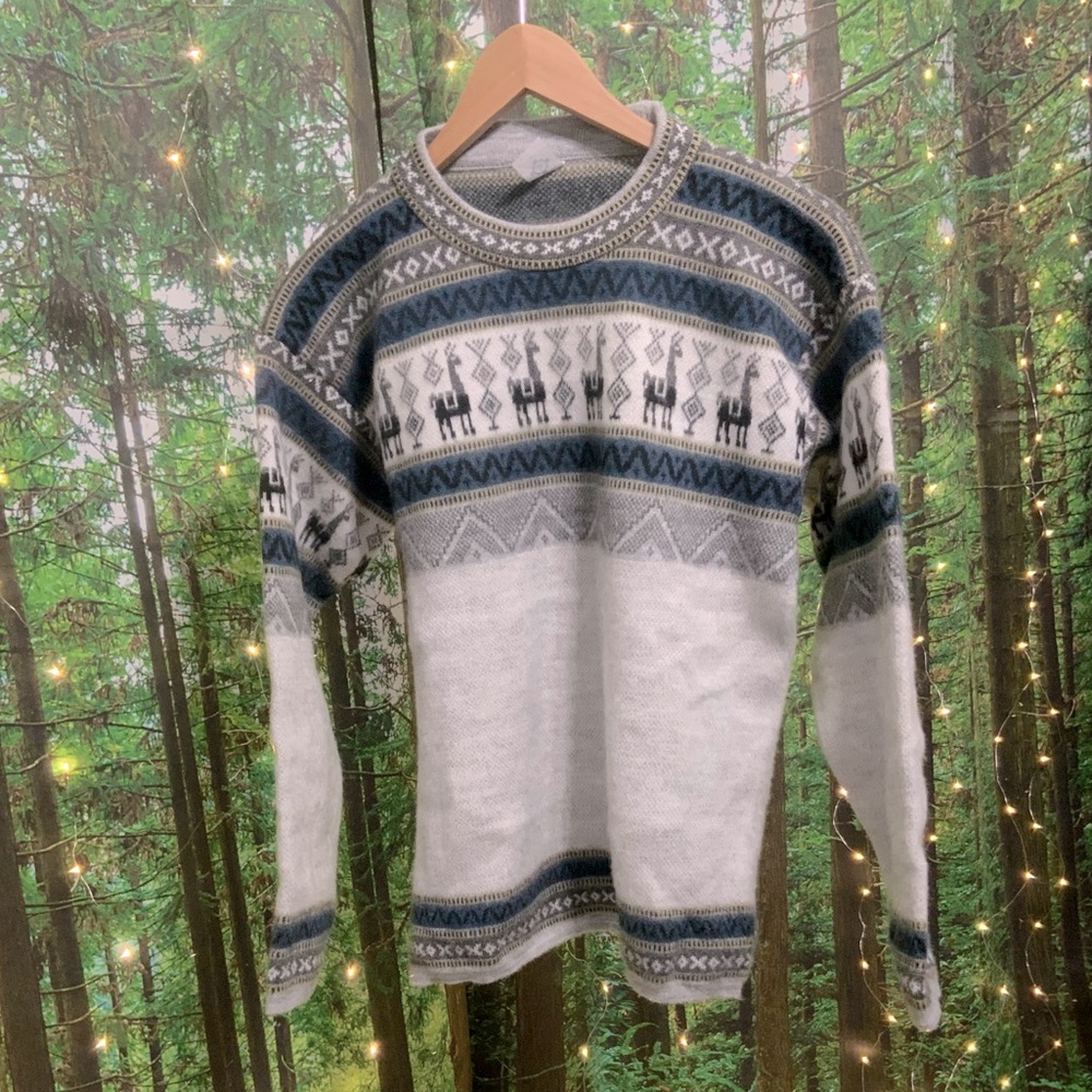 Alpaca wool winter / ski sweater